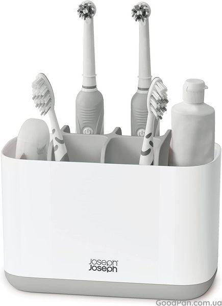 Органайзер для зубных щеток и пасты Joseph Joseph Easy Store Large серый 70510 фото