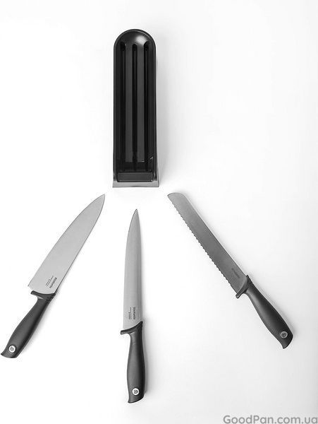 Набор кухонных ножей на подставке Brabantia Tasty 3 шт 123023 фото