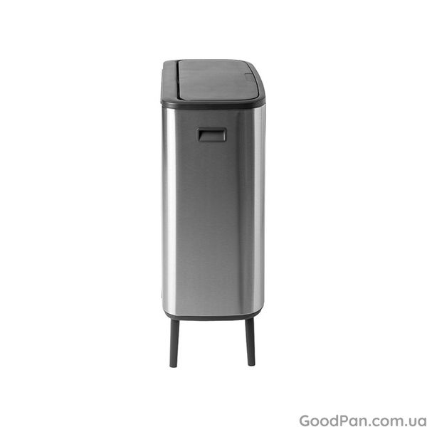 Відро для сміття Brabantia Touch Bin Bo Hi 2х30 л, матова сталь із захистом від відбитків 130649 фото