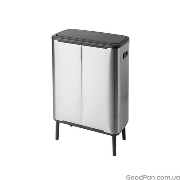 Відро для сміття Brabantia Touch Bin Bo Hi 2х30 л, матова сталь із захистом від відбитків 130649 фото