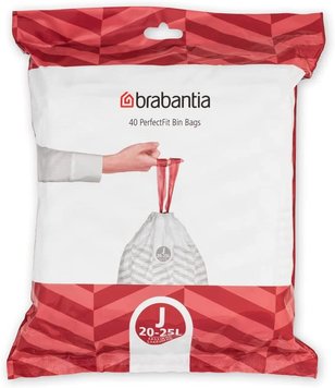 Набор пакетов для мусора Brabantia - J (20-25 л), 40 шт 115608 фото