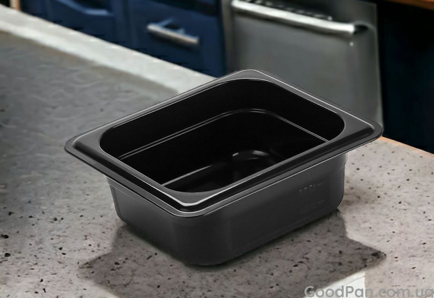 Гастроемкость из полипропилена черная One Chef GN 1/6, 65 мм 516665 фото