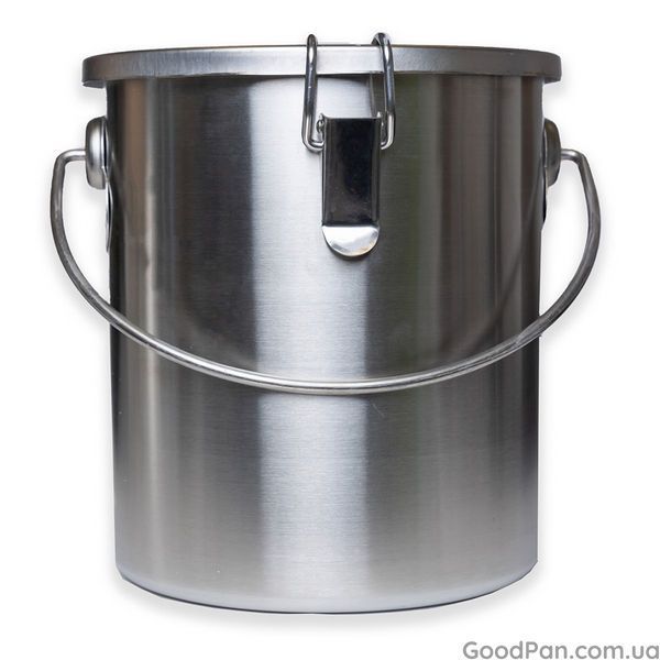 Емкость для хранения и транспортировки 12 л из нержавеющей стали FoREST FOOD line, с зажимами 231000 фото