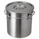 Емкость для хранения и транспортировки 12 л из нержавеющей стали FoREST FOOD line, с зажимами 231000 фото 1