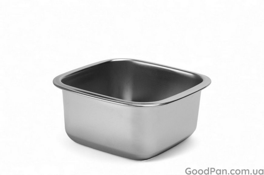 Ємність квадратна з нержавіючої сталі One Chef, 10.5&times;10.5 см 609157 фото