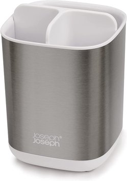 Органайзер для зубных щёток стальной Joseph Joseph Easy Store 3 отсека 70530 фото