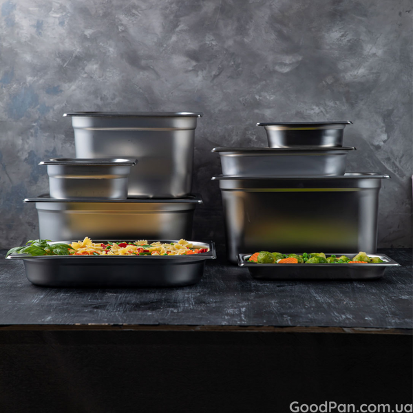 Гастроемкость FoREST FOOD line GN 1/9, нержавеющая сталь 304 AISI, глубина 100 мм 231970 фото