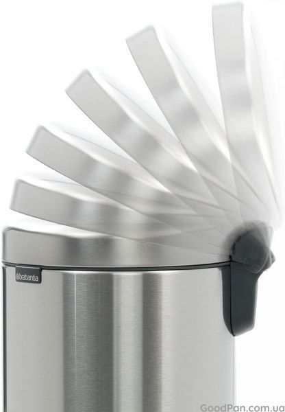 Ведро для мусора Brabantia Pedal Bin 5 л, стальное-матовое 112645 фото