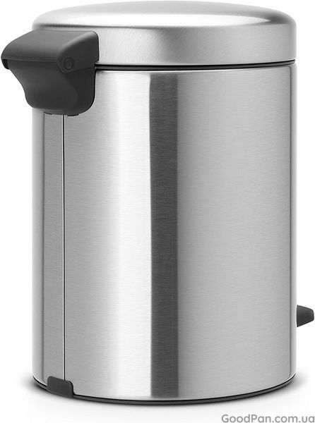 Ведро для мусора Brabantia Pedal Bin 5 л, стальное-матовое 112645 фото