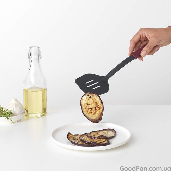 Лопатка с вилкой Brabantia Tasty 32 см, бордовая 122781 фото