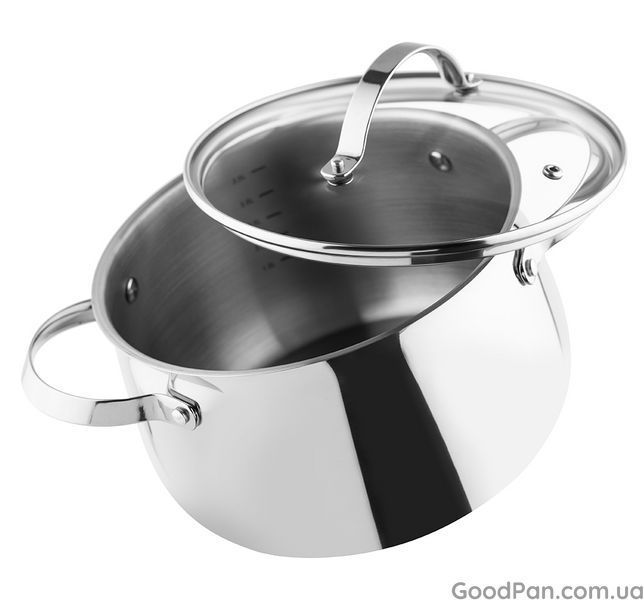 Кастрюля глянцевая с крышкой Vinzer Culinaire 20 см, 4 л 50167 фото