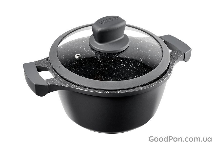 Кастрюля антипригарная с крышкой Vinzer Nitro Induction 24 см, 3.8 л 50458 фото