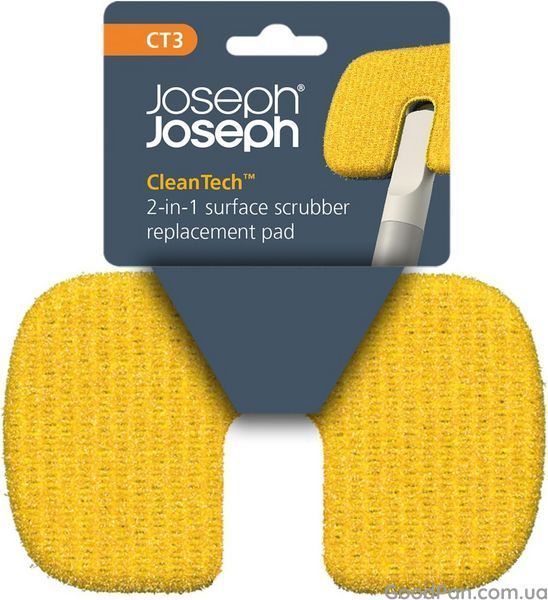 Змінна мікрофіброва насадка для щітки Joseph Joseph CleanTech Surface Scrubber 11&times;18&times;2 см 6500028 фото