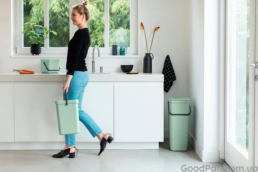 Відро для сміття Brabantia Sort & Go 6 л, м'ятне 211768 фото