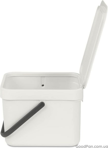 Відро для сміття Brabantia Sort & Go 6 л, сіре 213267 фото