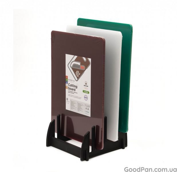 Дошка обробна One Chef двостороння LDPE 40&times;30&times;1 см, біла 113052 фото