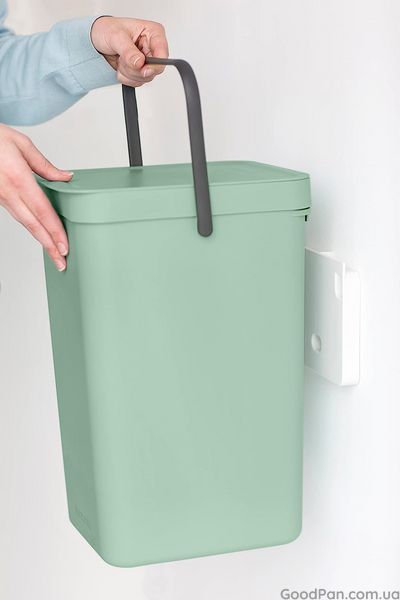Ведро для мусора Brabantia Sort & Go 16 л, мятное 211867 фото
