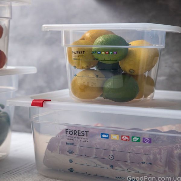 Контейнер-гастроємність поліпропіленовий GN 1/4 FoREST Gastronorm, 2.6 л (h 100 мм) 241470 фото