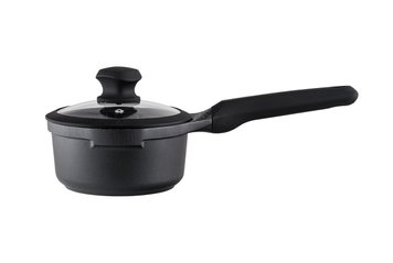 Ковш с антипригарной крышкой Vinzer Kuro Induction 16 см, 1.2 л 50426 фото