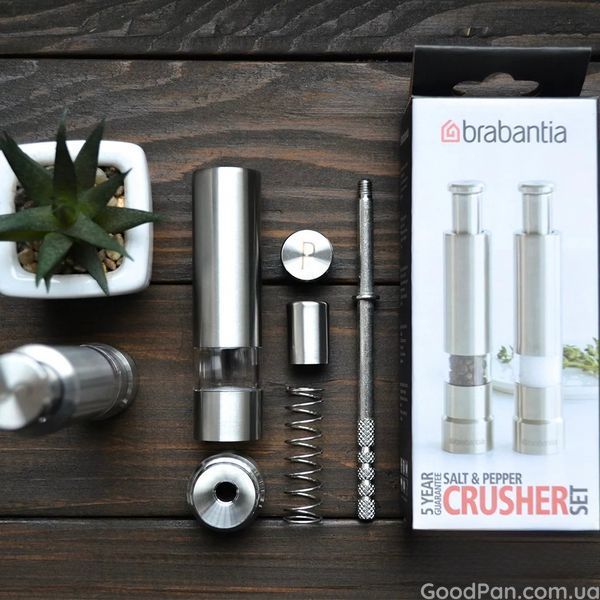Набор мельниц для соли и перца Brabantia 14 см, 2 шт 611407 фото