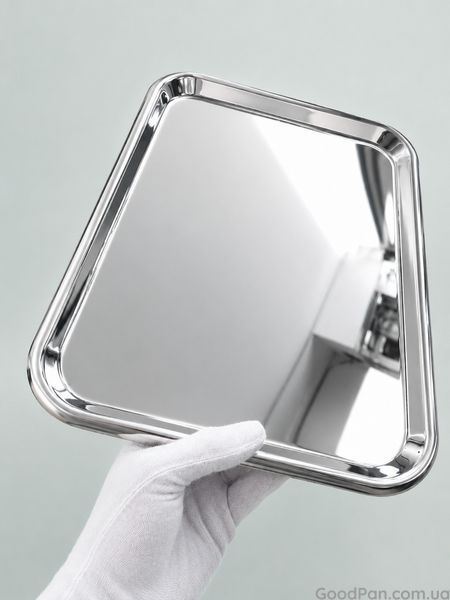 Таця прямокутна з нержавіючої сталі One Chef 31х23х1 см 514001 фото