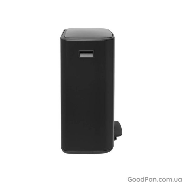 Ведро для мусора двухсекционное Brabantia Bo Pedal Bin 2x30 л, черное 211508 фото