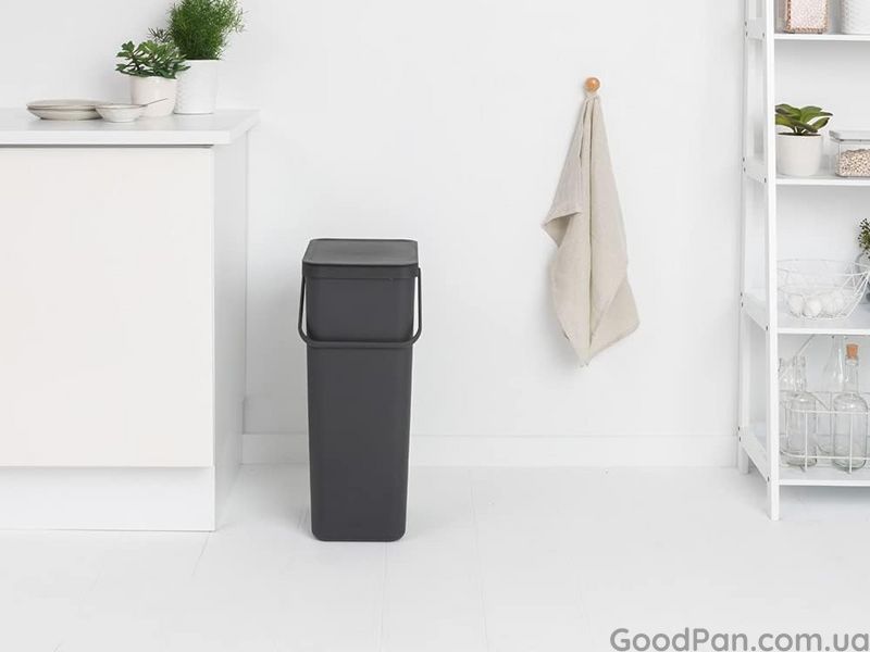 Відро для сміття Brabantia Sort & Go 40 л, темно-сіре 251047 фото