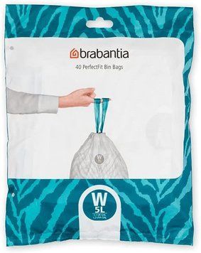 Набор пакетов для мусора Brabantia - W (5 л), 40 шт 137846 фото