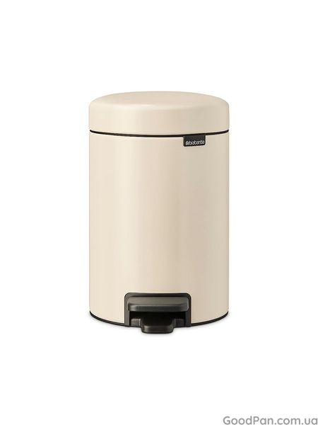 Ведро для мусора Brabantia Pedal Bin 3 л, бежевое 149887 фото