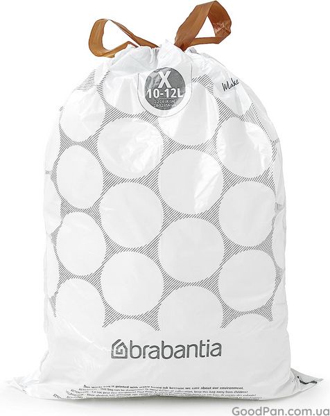 Набір пакетів для сміття Brabantia - X (10-12 л), 40 шт 138041 фото