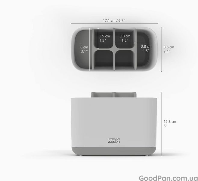 Органайзер для зубних щіток та пасти Joseph Joseph Easy Store Large опал 70501 фото