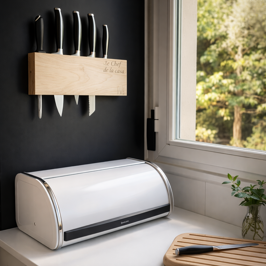 Хлебница Brabantia со сдвигающейся крышкой 26.5x31.6x17.3 см, белая
