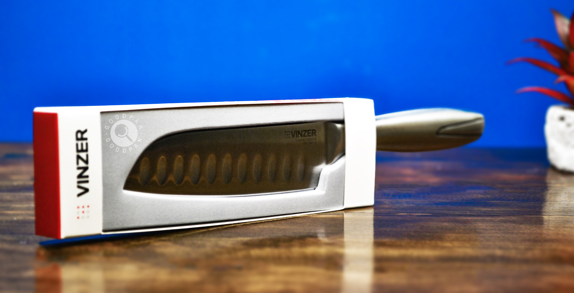 пакування ножа Santoku Vinzer Global